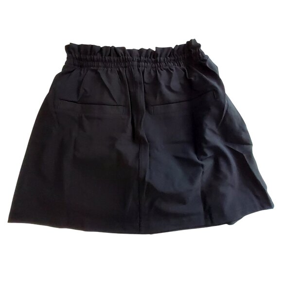 Spanx Casual Fridays Cinched Skort Very Black Sweat-Wicking Lightweight Size XS - Picture 2 of 11